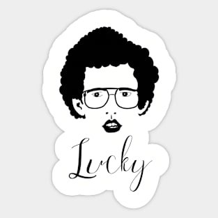 Napolean Dynamite Lucky Sticker